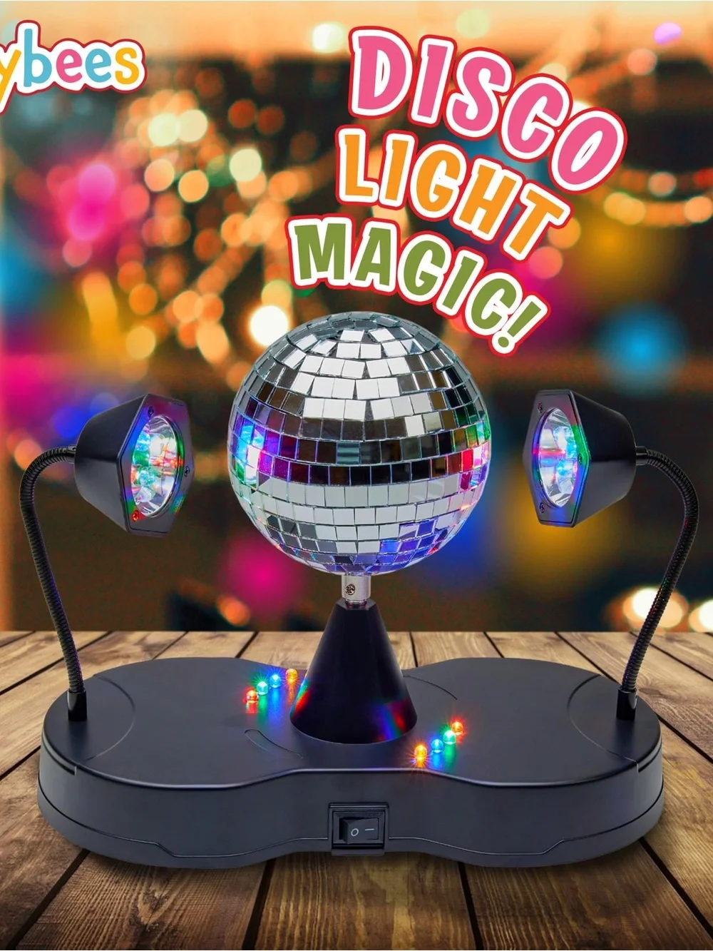 Multicolor Rotating Disco Light 70’s